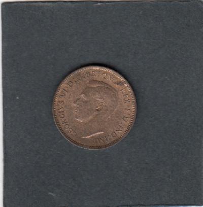 Beschrijving: 1 Farthing  GEORGIUS VI  